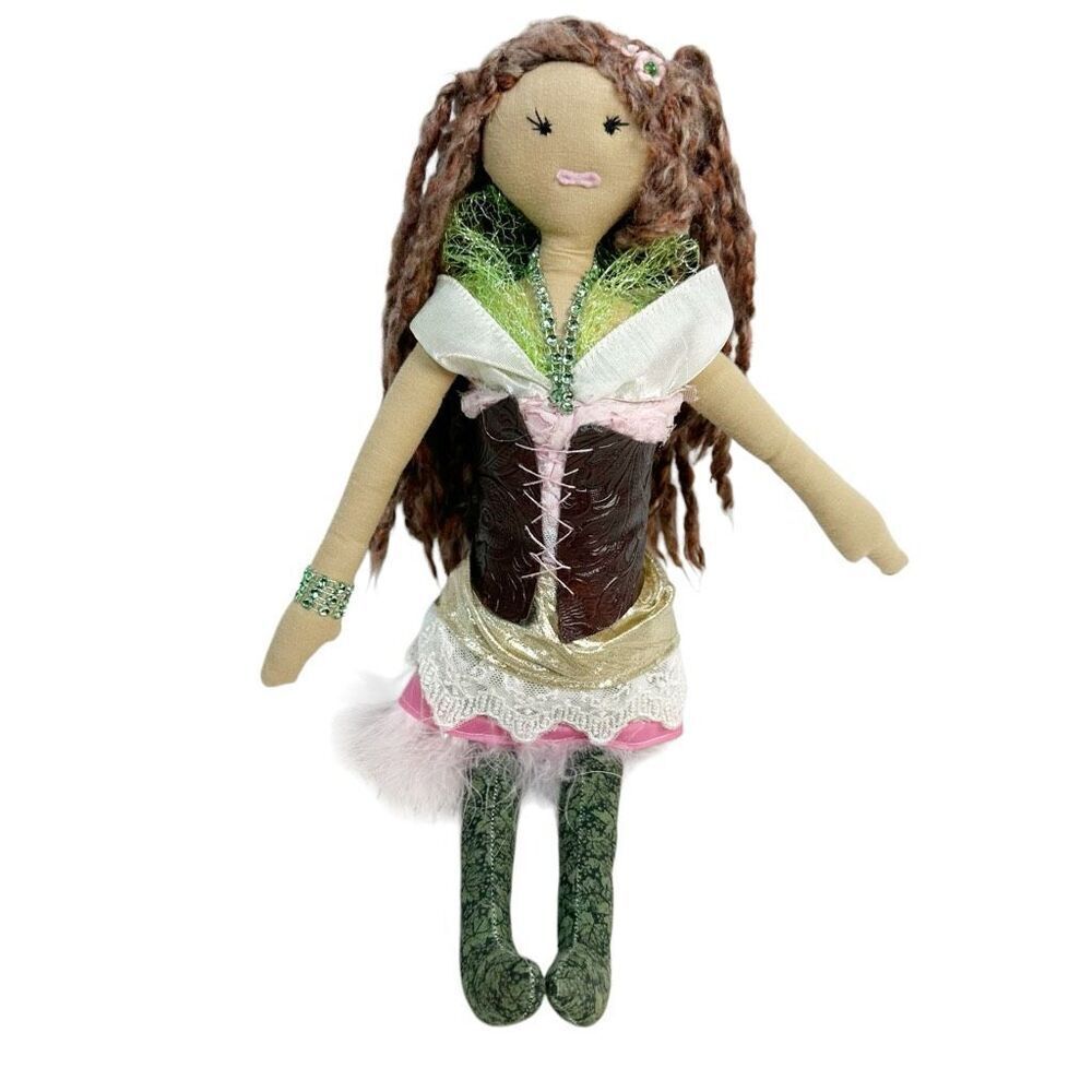 Handmade Ragdoll Modern Boho Fairy Medieval Princess Lovey Shelf Sitter Girls